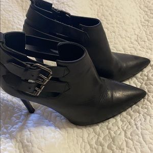 All Saints Black Heeled Ankle Boots